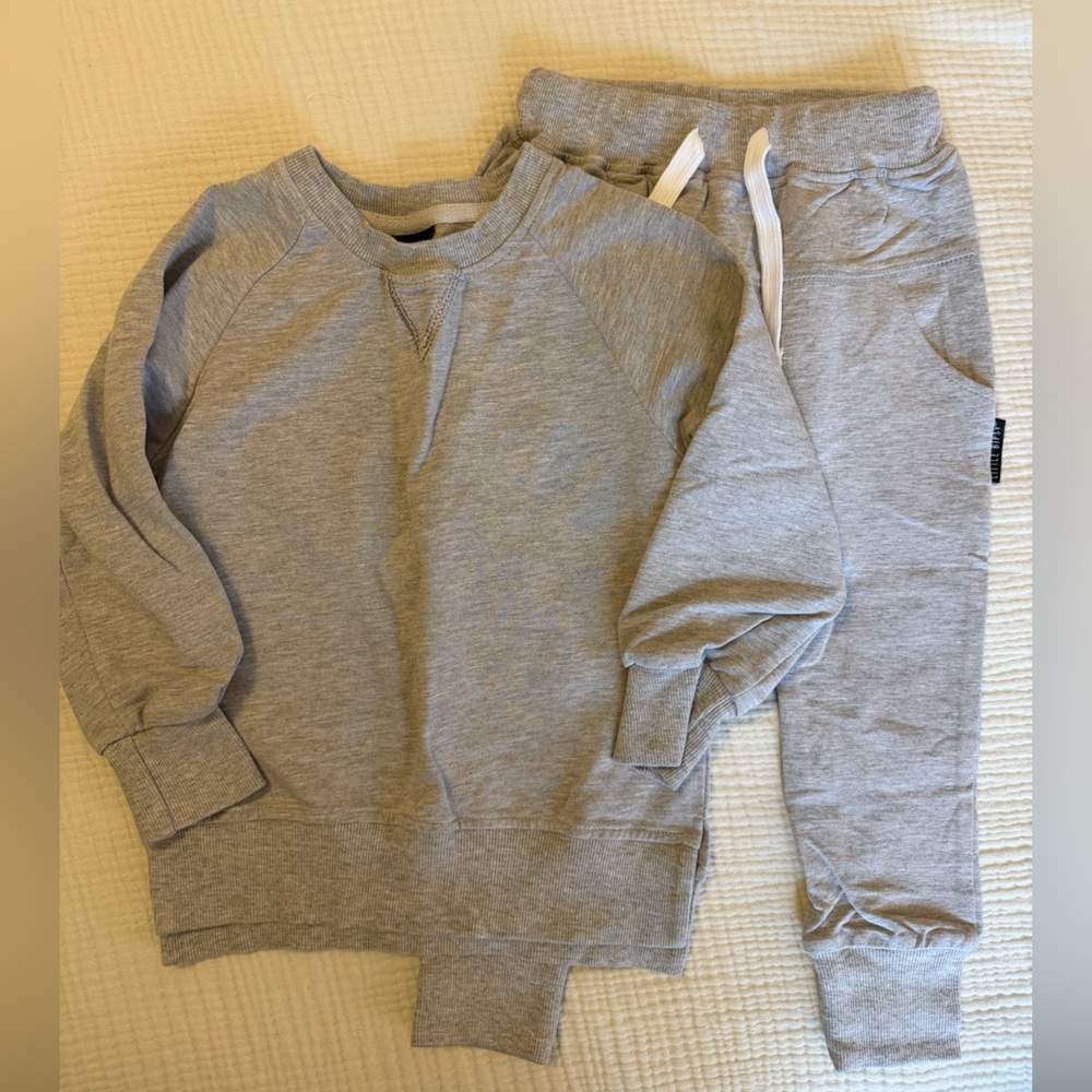 Little Bipsy Core Gray Kids Sweatshirt and Joggers Set